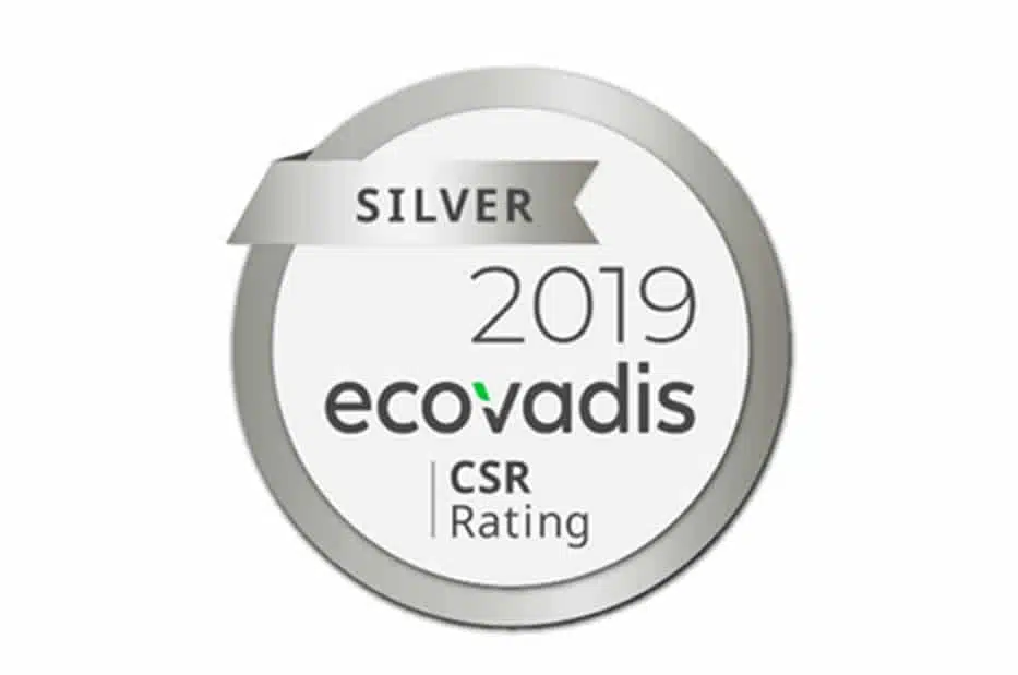Ecovadis Silver CSR Rating 2019